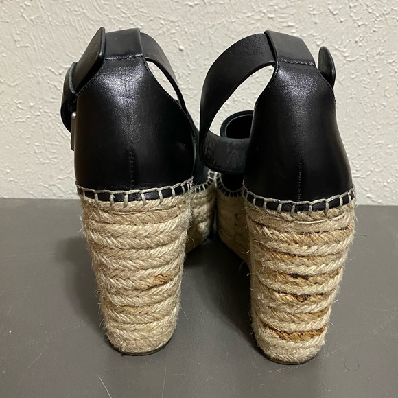 Black Marc Fisher Adalyn Espadrille Wedge - Picture 3 of 4